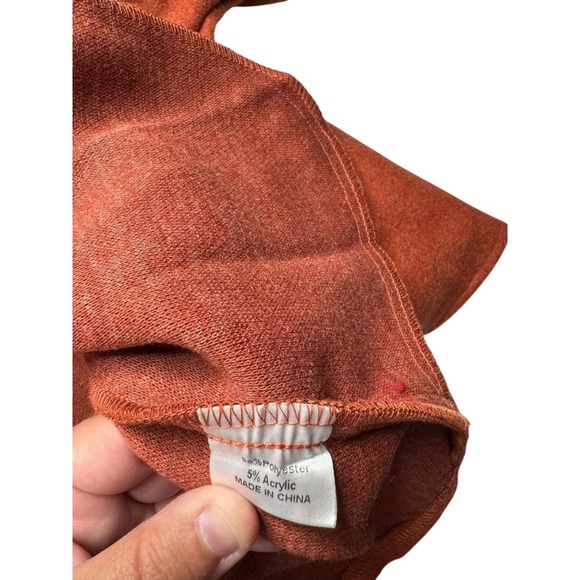 Zesica Women's Shacket Burnt Orange Large Missing Belt Very Warm - Picture 6 of 6